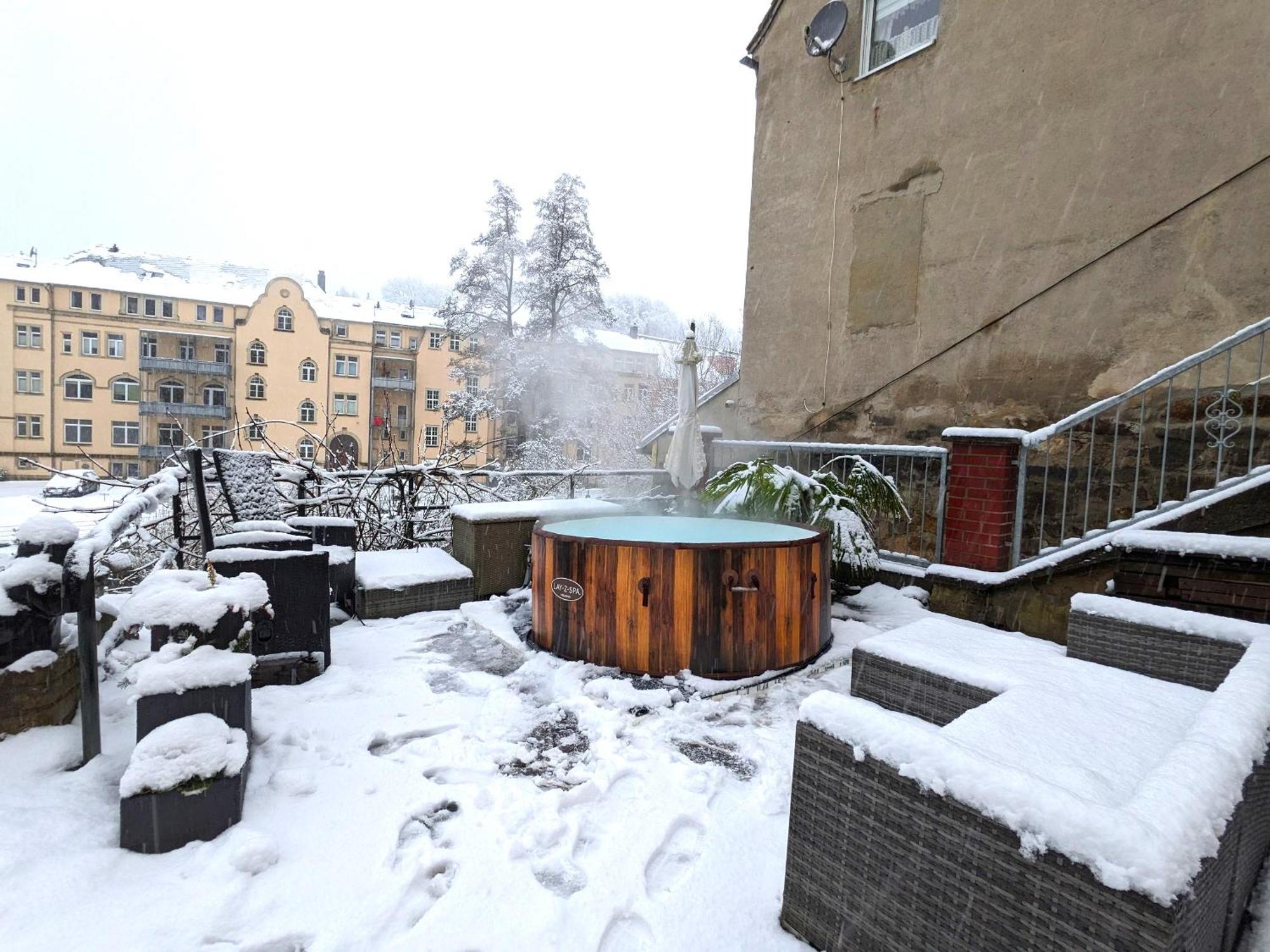 Zi1 - Urlaubsmagie - Erholung Mit Whirlpool & Sauna เซบนิทซ์ ภายนอก รูปภาพ