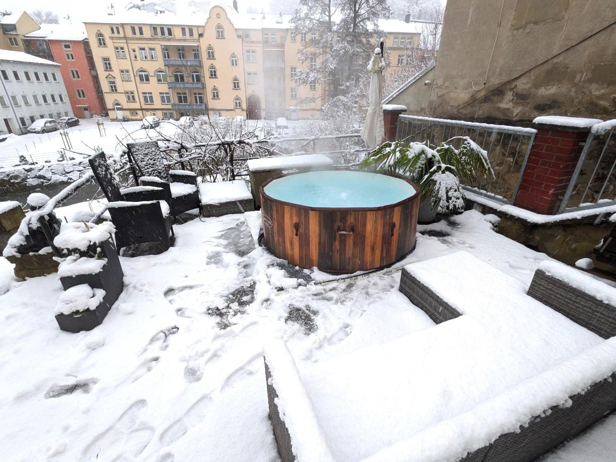 Zi1 - Urlaubsmagie - Erholung Mit Whirlpool & Sauna เซบนิทซ์ ภายนอก รูปภาพ