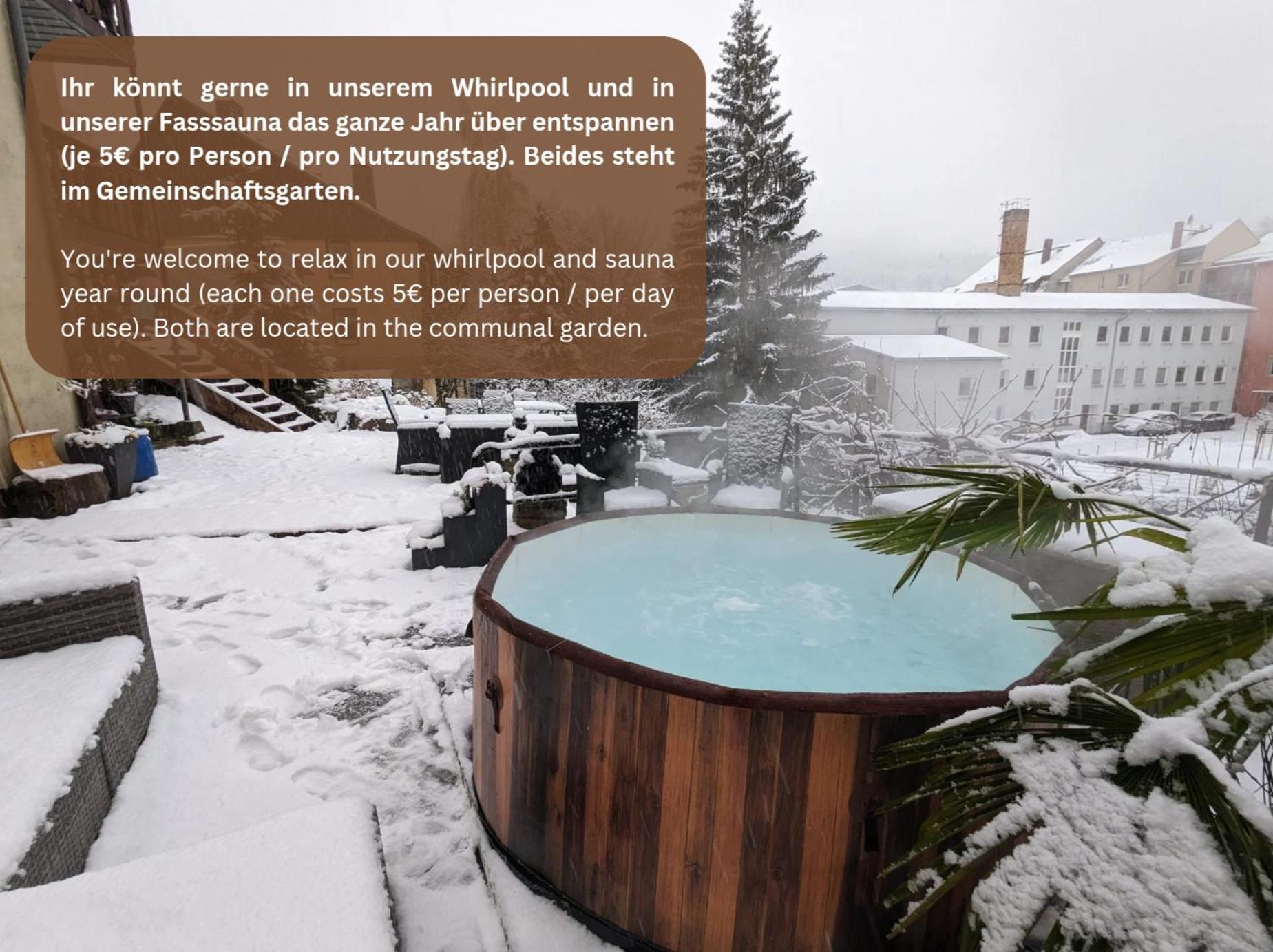 Zi1 - Urlaubsmagie - Erholung Mit Whirlpool & Sauna เซบนิทซ์ ภายนอก รูปภาพ